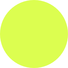 Neongelber Kreis